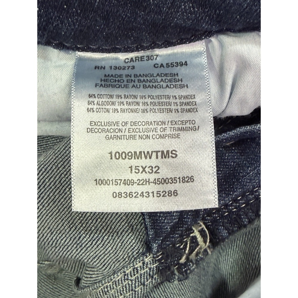 New Wrangler Jeans Womens 33/15 Blue Medium Wash Mid Rise Straight Leg Denim - Picture 8 of 9